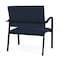 Lesro Newport Bariatric Chair Metal Frame, Black, RF Blueberry Back, MD Ink Seat NP1401 - alternate 3